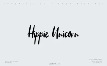 Hippie Unicorn Font