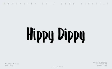 Hippy Dippy Font