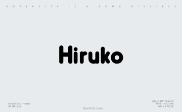 Hiruko Font