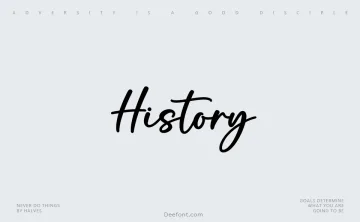 History Font