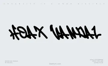 Hoax Vandal Font