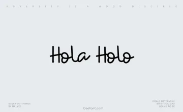Hola Holo Font