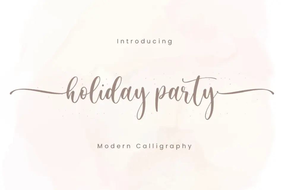 Holiday Party Font