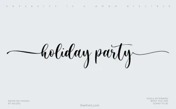 Holiday Party Font