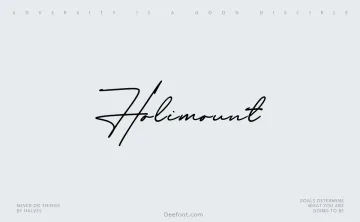 Holimount Font