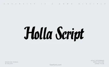Holla Script Font