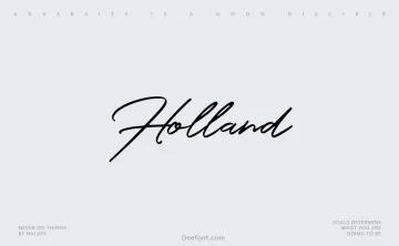 Holland Font