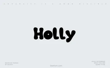Holly Font