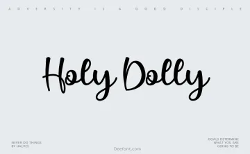 Holy Dolly Font