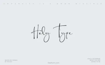 Holy Type Font