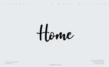 Home Font