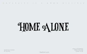 Home Alone Font
