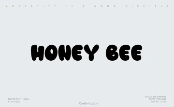 Honey Bee Font