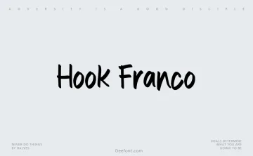 Hook Franco Font