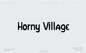 Horny Village Font