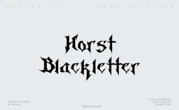 Horst Blackletter Font