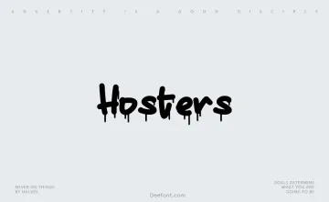 Hosters Font
