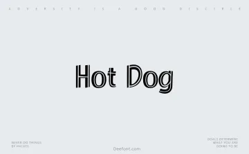 Hot Dog Font