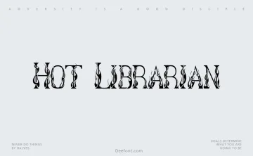 Hot Librarian Font