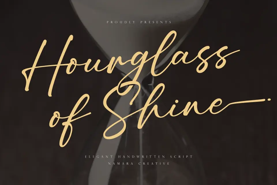 Hourglass Of Shine Font