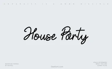 House Party Font