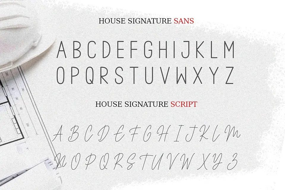 House Signature Script Font