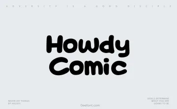 Howdy Comic Font