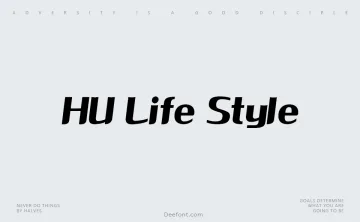 HU Life Style Font