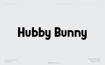 Hubby Bunny Font