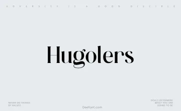 Hugolers Font