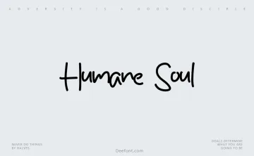Humane Soul Font