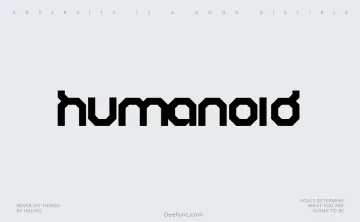Humanoid Display Font