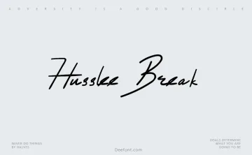 Husslee Break Font