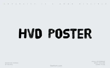 HVD Poster Font