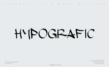 Hypografic Font
