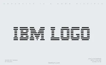 IBM Logo Font