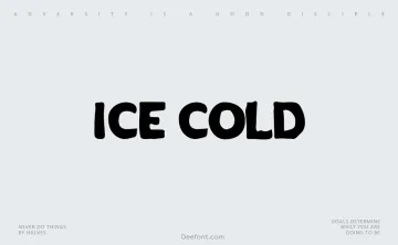 Ice Cold Font