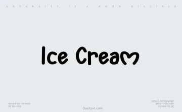 Ice Cream Font