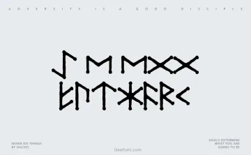 Ice Egg Futhark Font