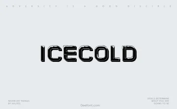 Icecold Font