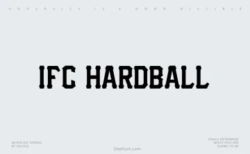 IFC Hardball Font