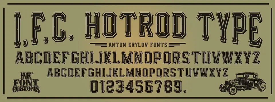 IFC HotRod Type Font
