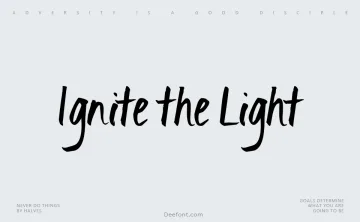 Ignite the Light Font