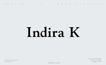 Indira K Font