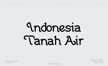 Indonesia Tanah Air Font