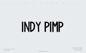 Indy Pimp Font