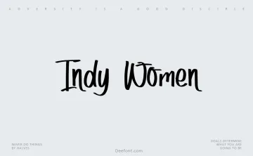 Indy Women Font