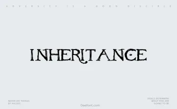 Inheritance Font