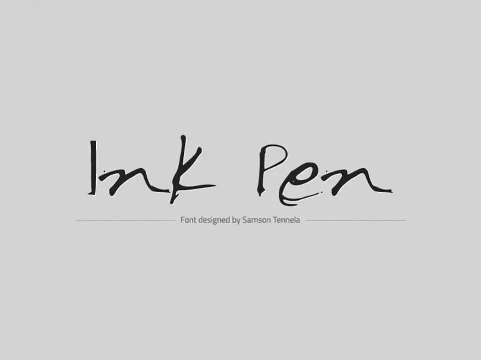 Ink Pen Font