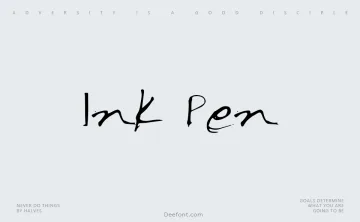 Ink Pen Font